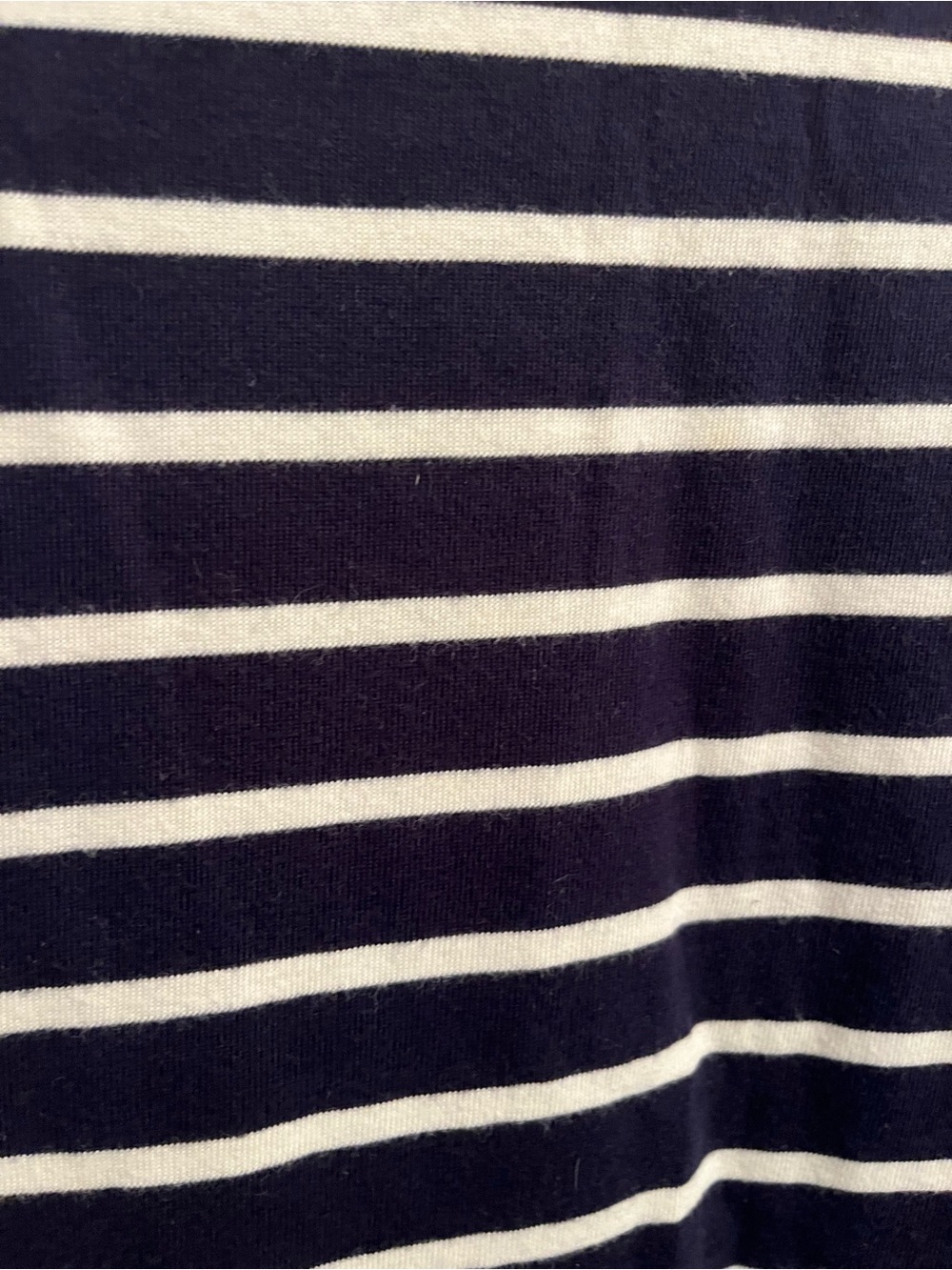 LL Bean Navy and White Boatneck Women's Dress - Picture 3 of 3